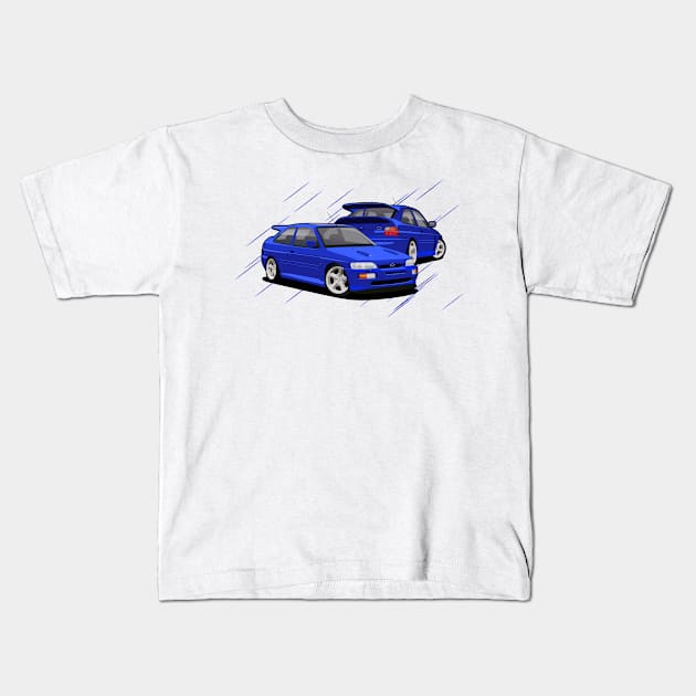 Escort Cossie Kids T-Shirt by AutomotiveArt